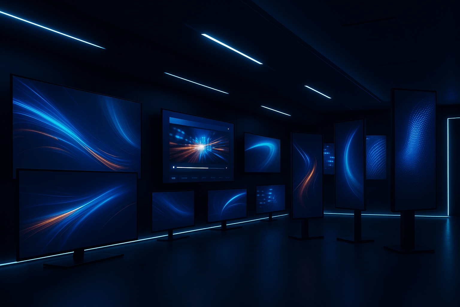 Array of digital signage displays