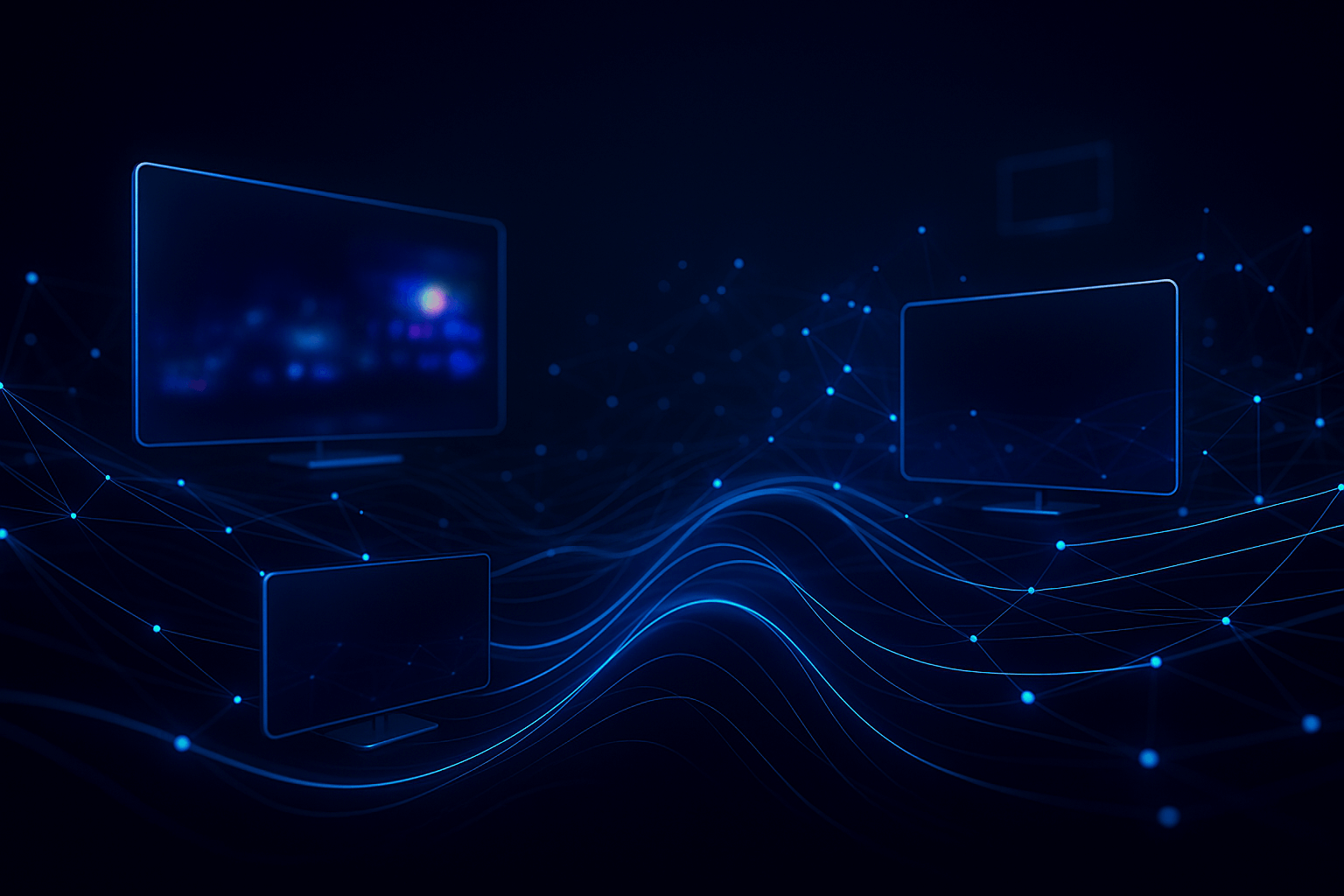 Abstract streaming technology illustration
